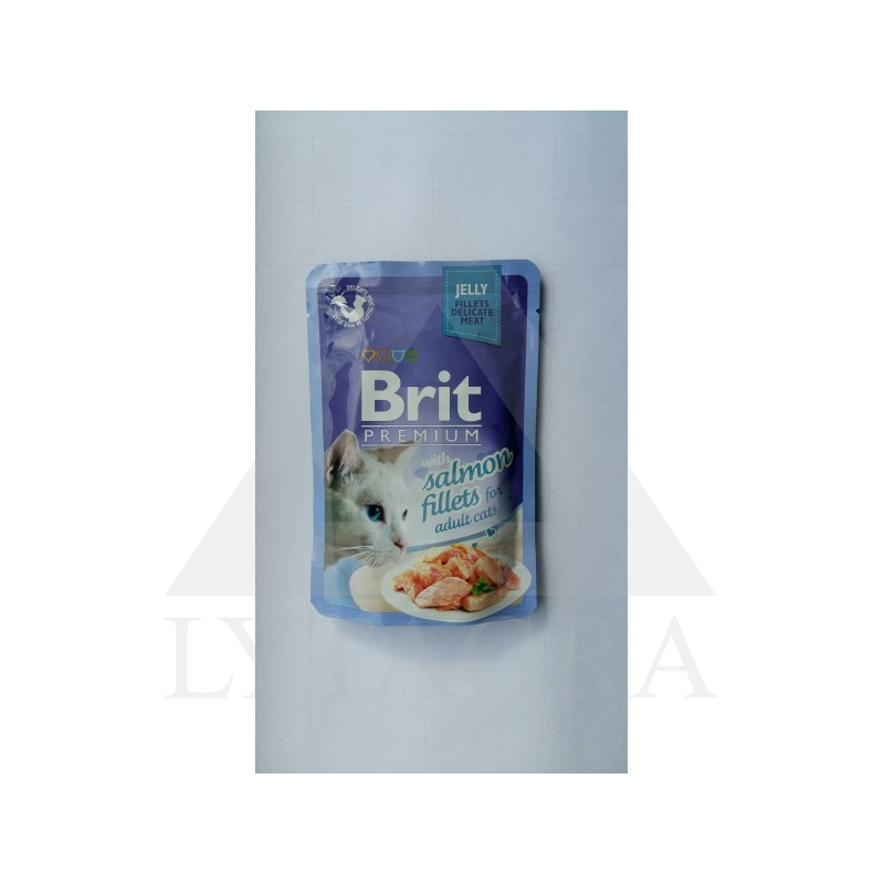 100G KAĶU BARĪBA BRIT PREMIUM  / LASIS+FORELE