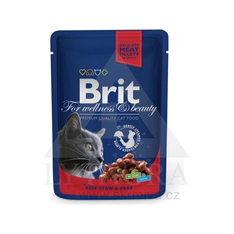 100G KAĶU BARĪBA BRIT PREMIUM/LIELLOP.+ZIRŅI