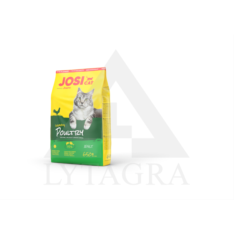 JOS0342 650gBARĪBA KAĶIEM JOSICAT CRUNCHY AR VISTU