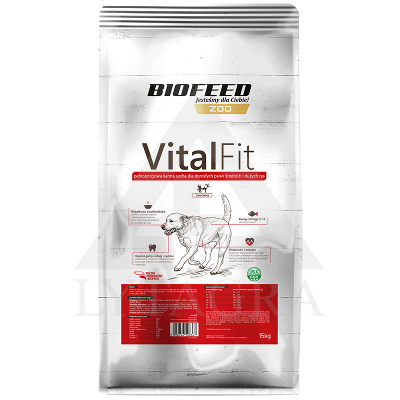 15 KG BARĪBA VITALFIT SUŅIEM  .