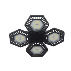 S0480W  REGULĒJAMA  LED LAMPA / melna / 80W