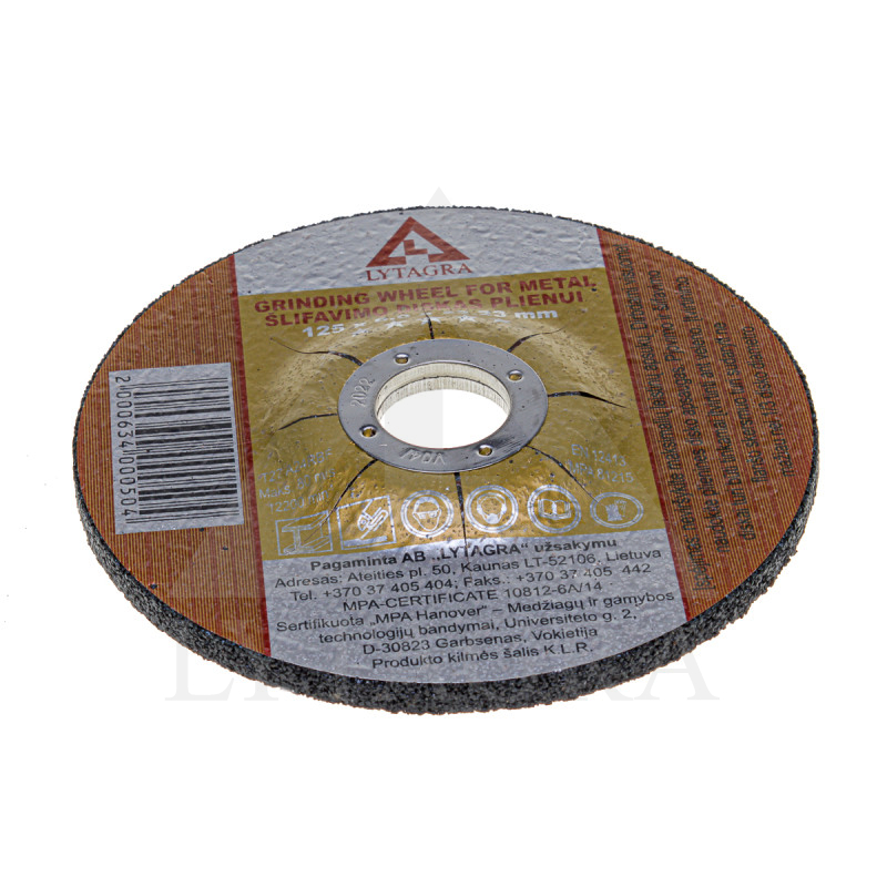 47200010 SLĪPRIPA 125x6.0x22..24 / Robtec