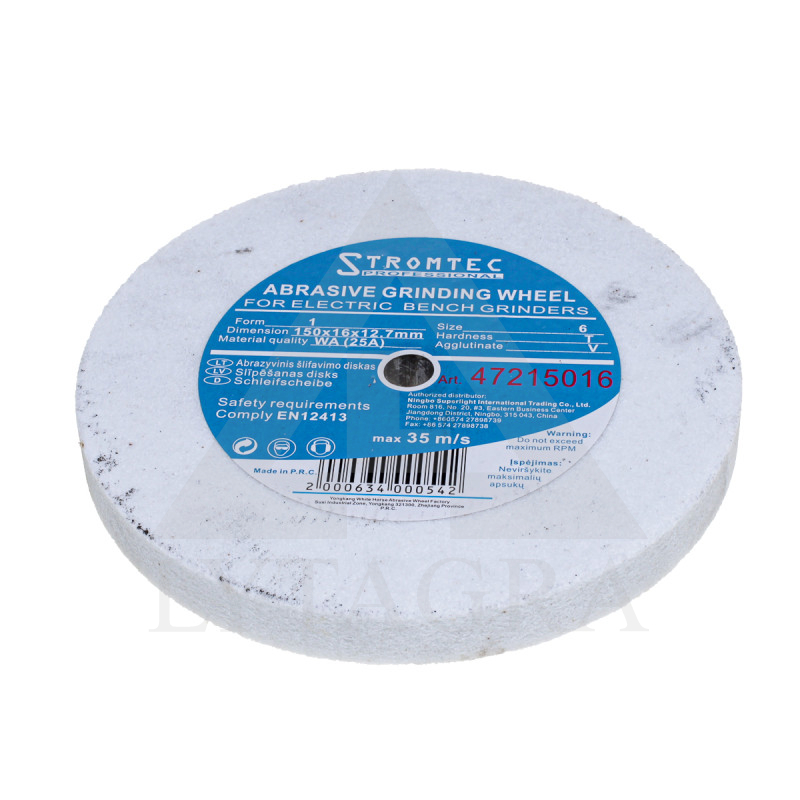 47215016 SLĪPRIPA 150x16x12.7 / WA(25A) / Robtec