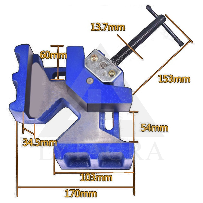 Leņķa skava metināšanai SBL-QRC-103 4 "