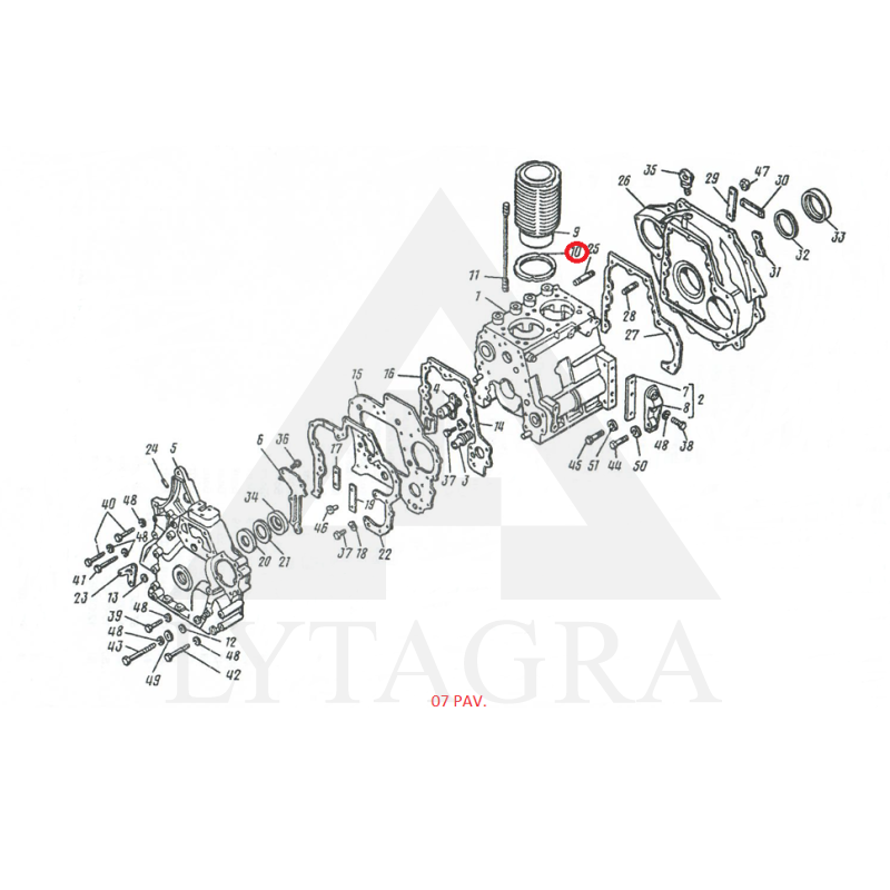 D37M-1002023 BRONZAS STARPLIKA ČAULA