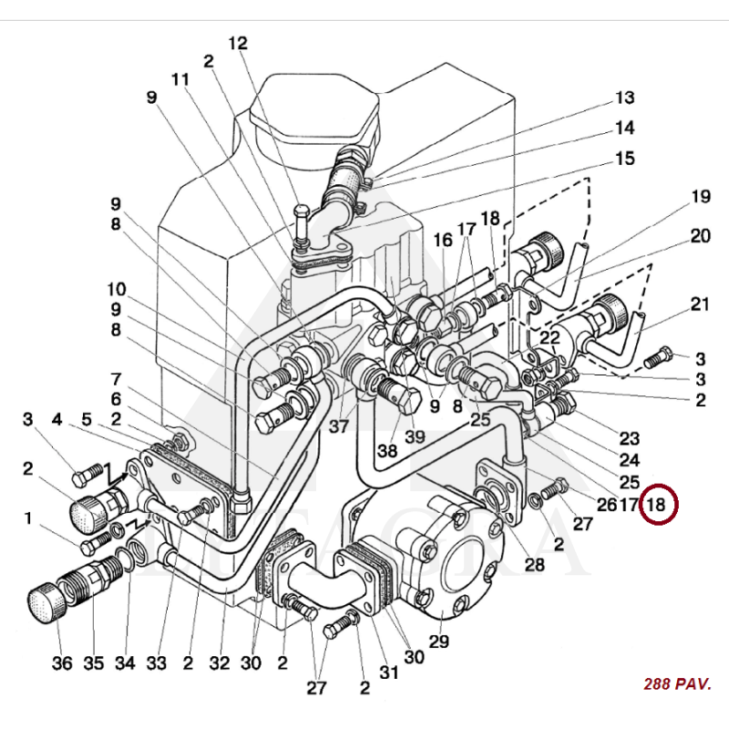 D18-051A SKRŪVE DEGV. VADIEM (ĪSĀ)(A12.01.003)