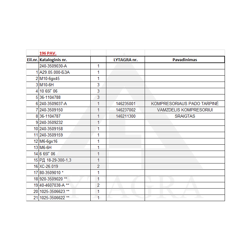 240-3509037 BLĪVE KOMPRESORAM