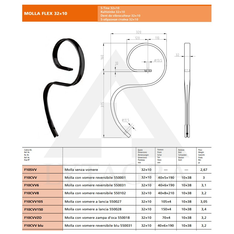 32X10 S-VEIDA ZARS ITĀLIJA
