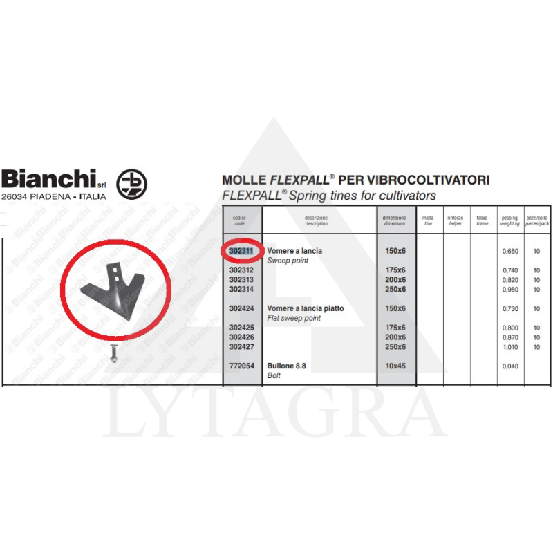 302311 BULTVEIDA LEMESIS 150X6/45