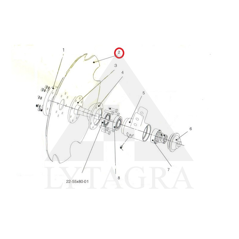 DISKS  640MM PD-2.5-01.423