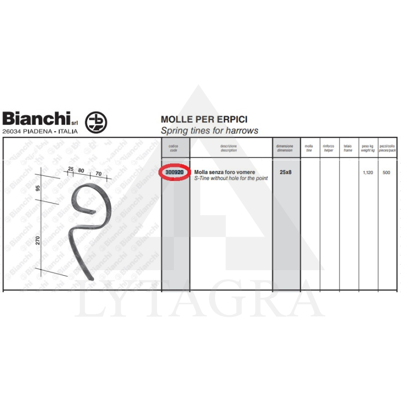 3.535.000 S ZARS LEMKEN  25X8 /19348/ J63/8