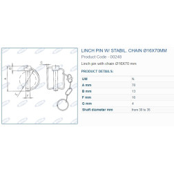 00248 FIKSATORS 16X70 mm