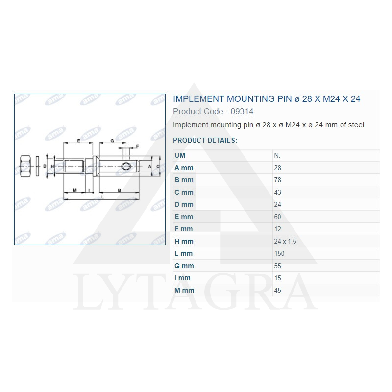 A09314 PIRKSTS 28x150
