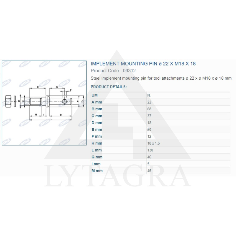 A09312 PIRKSTS 22x130
