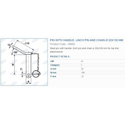 A09082 PIRKSTS AR FIKSATORU 22x130