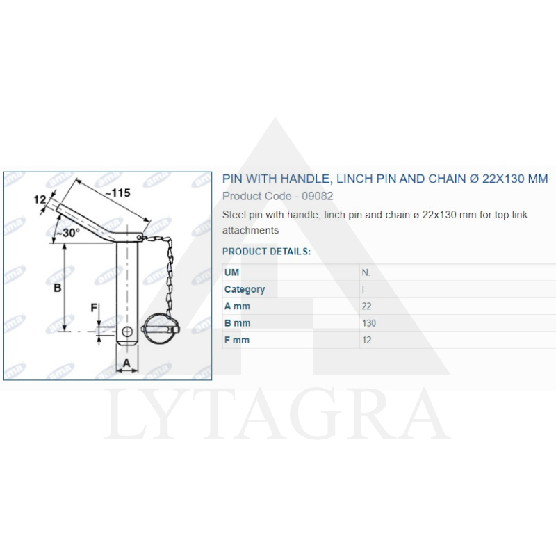 A09082 PIRKSTS AR FIKSATORU 22x130