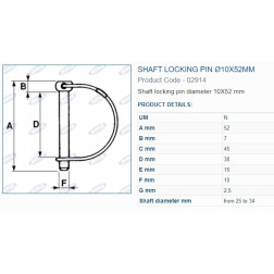 02914 / 05912 FIKSATORS   10X52 mm 5.gab