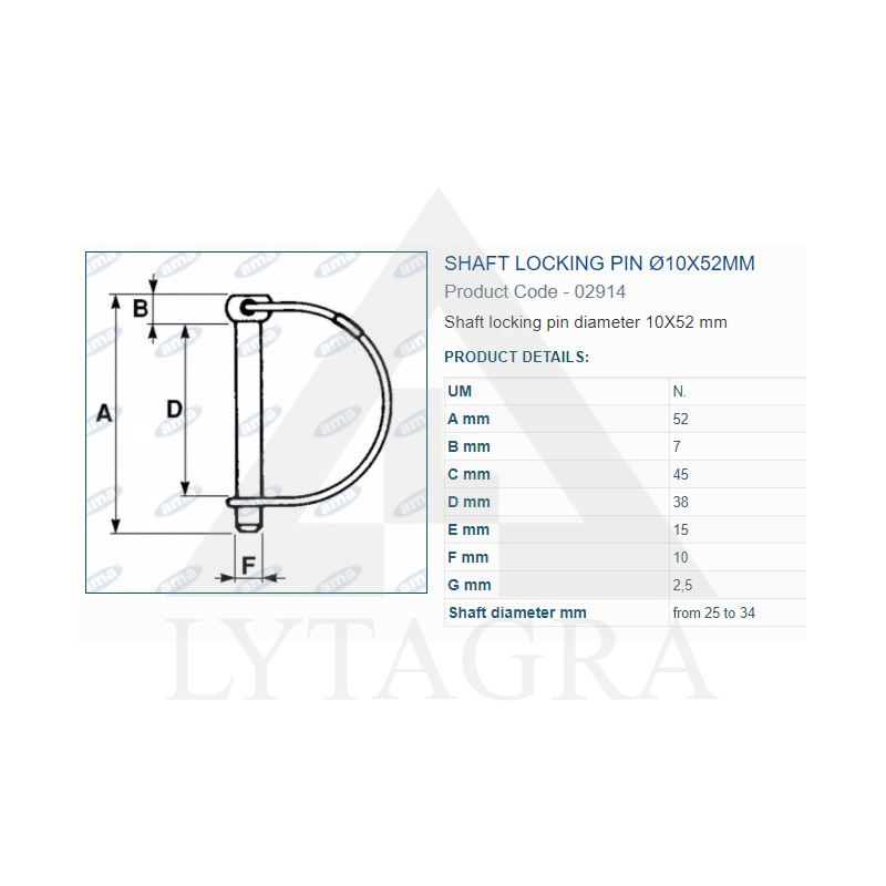 02914 / 05912 FIKSATORS   10X52 mm 5.gab