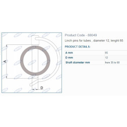 88049   FIKSATORS  12X75 mm 3.gab