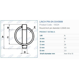 A 10524 / 05900 FIKSATORS  4.5MM 5.gab