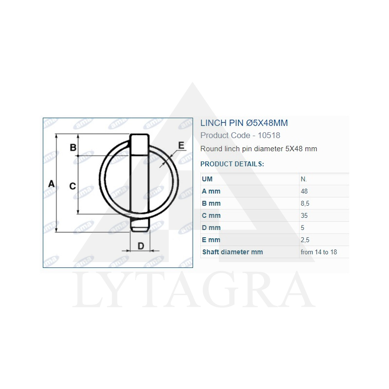 A 10518 FIKSATORS 5MM