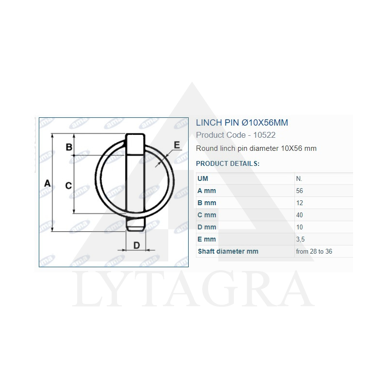 A 10522 FIKSATORS 10MM