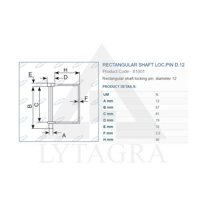 FIKS.TAPA 12X67 81001