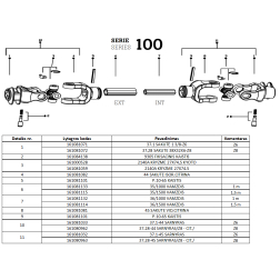 Kardāns 1005/1100/KH/37.E-37.E  8X8