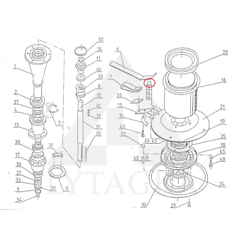 5036/01040 NAŽA TURĒTĀJA BUKSE KONISKA